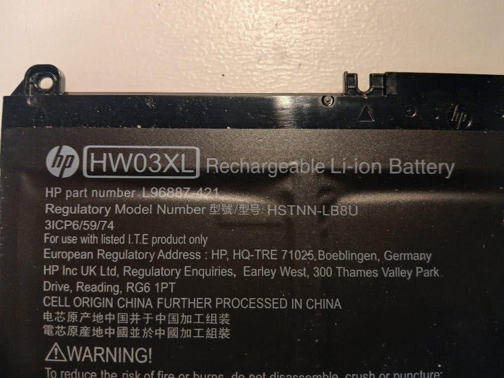 HP laptop accu L96887-421, Ophalen, Gebruikt, Hp