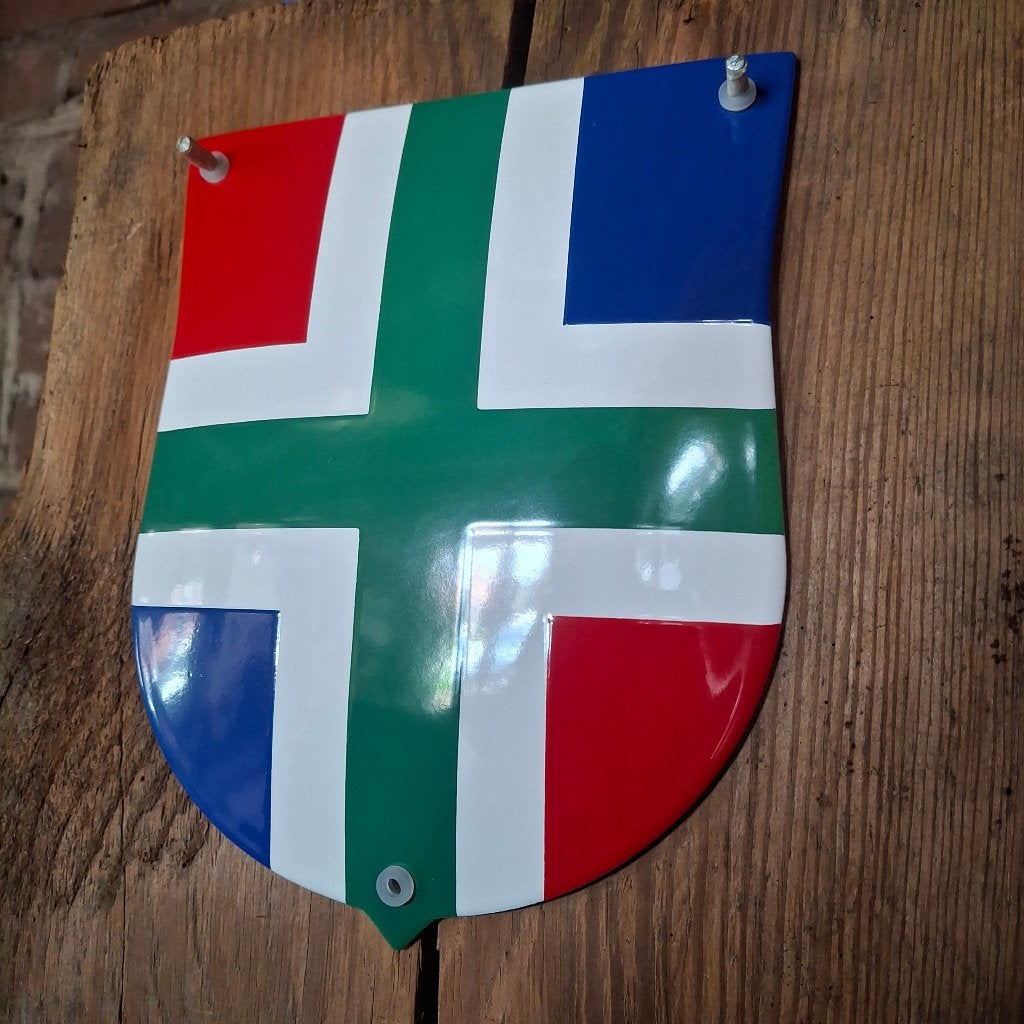Wapenschild provincie Groningen - Emaille schild, Ophalen of Verzenden