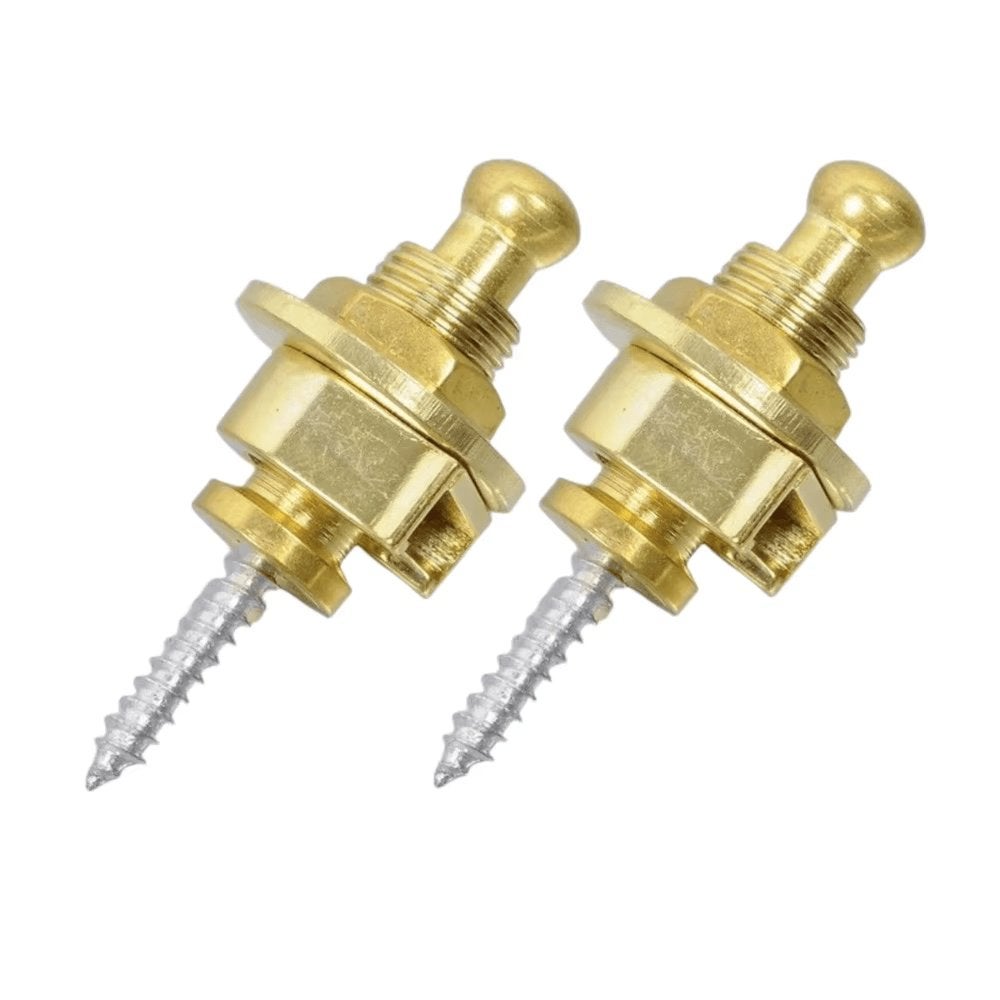 (2pcs) bass guitar locking strap buttons gold, Moku Custom Guitars, Nieuw, 4613CB, Ophalen of Verzenden
