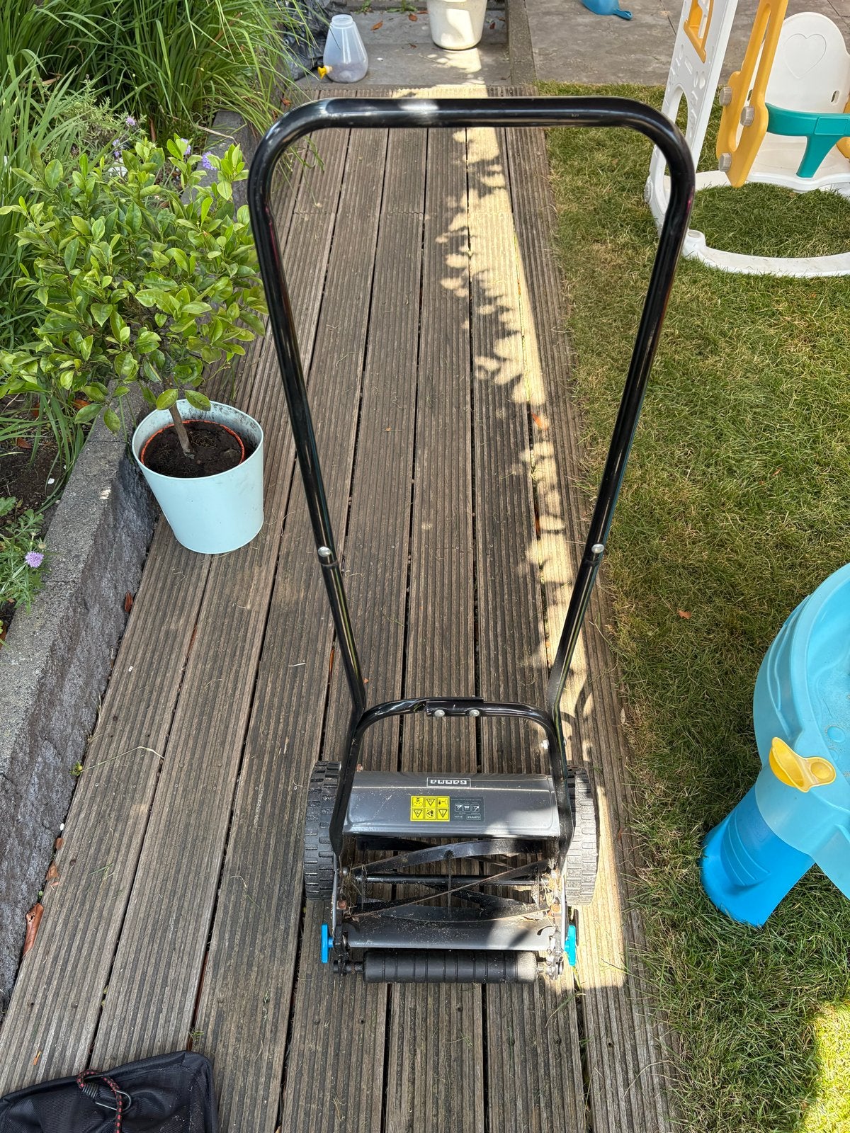 GAMMA Kooimaaier / Handgrasmaaier voor tuingazon, Tuin en Terras, Grasmaaiers, Ophalen, Gebruikt, Handgrasmaaier, Opvangbak