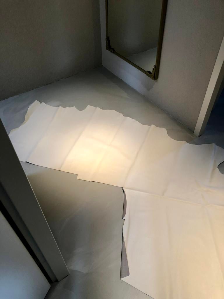 Koeienhuid koeien huid cowhide cow hide wit leer, Wit, Leer of Kunstleer, 200 cm of meer, Ophalen of Verzenden