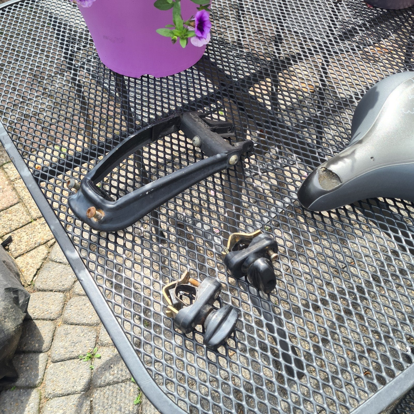 Gratis zadel bobike fietstoel bevestiging achterzitje, Ophalen of Verzenden, Gebruikt, Tomos