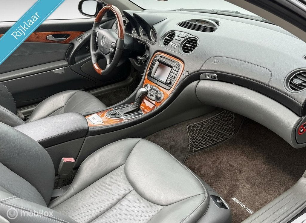 Mercedes SL-klasse SL350 AMG Line Xenon Navi Leder Bose Apk, Automaat, Achterwielaandrijving, Gebruikt, Cabriolet