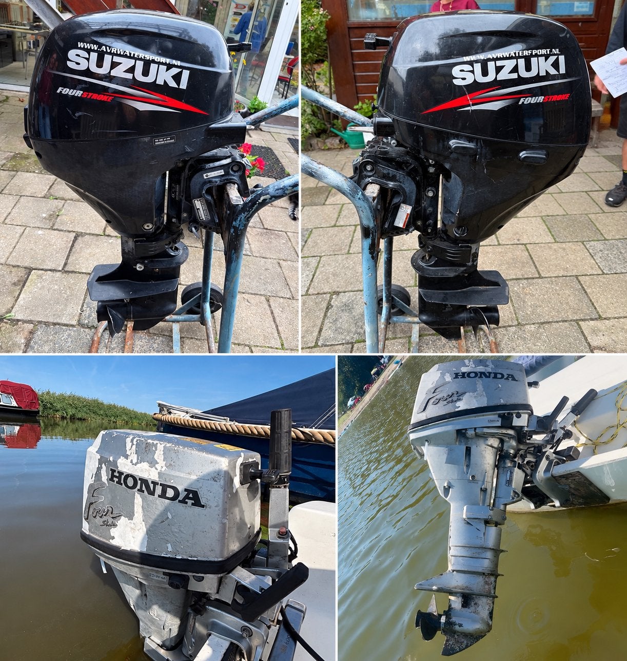 Suzuki 9.9 pk 2015 kortstaart en Honda 9.9 pk langstaart, Watersport en Boten, Ophalen, Gebruikt, 5 tot 10 pk, Viertaktmotor