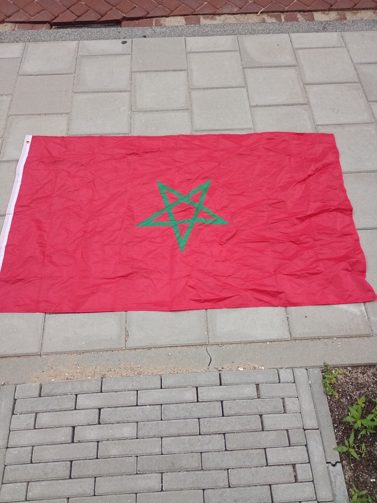 Marokkaanse vlag nieuw 90×150, Ophalen