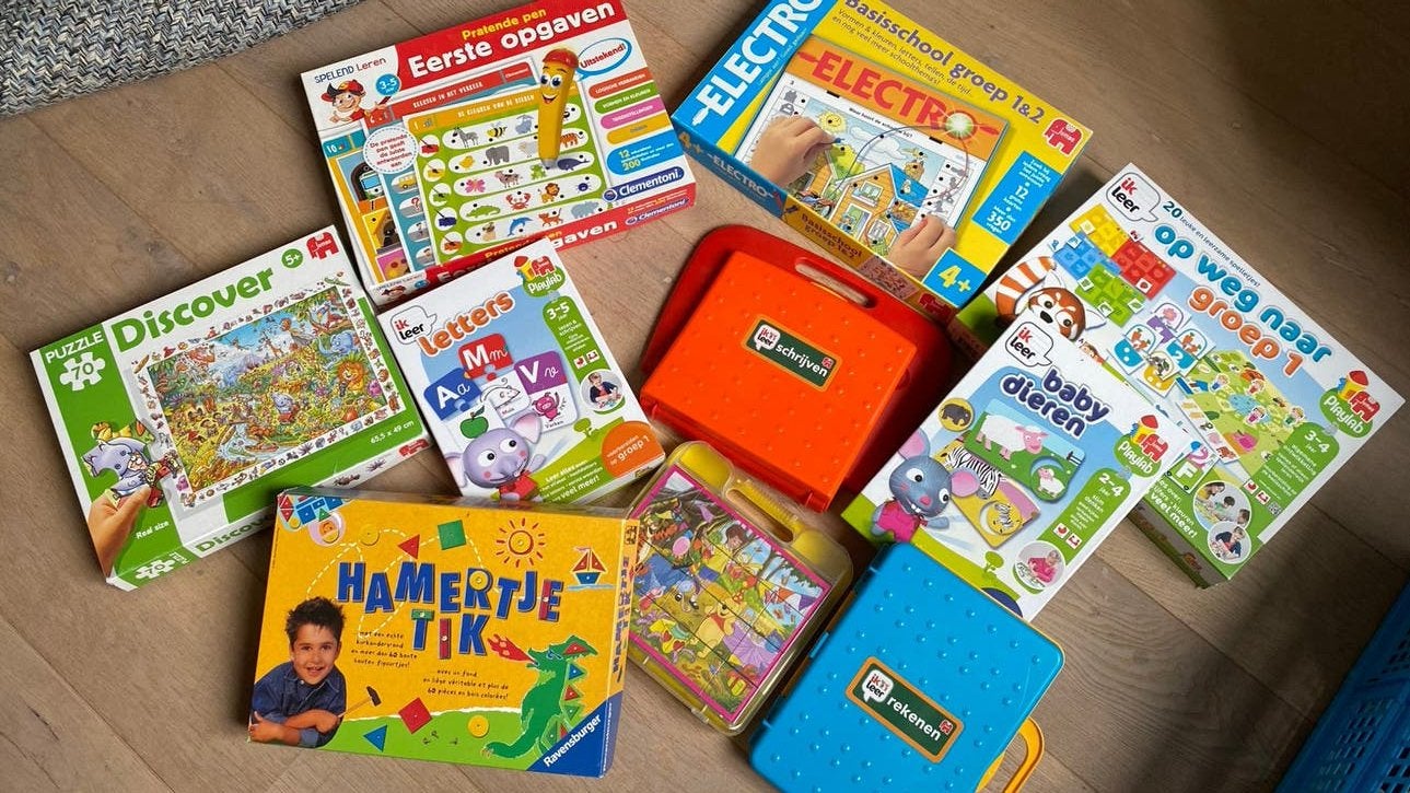 Groot pakket lerende spellen leeftijd 2,3,4,5 jaar, Kinderen en Baby's, Ophalen, Zo goed als nieuw, Rekenen
