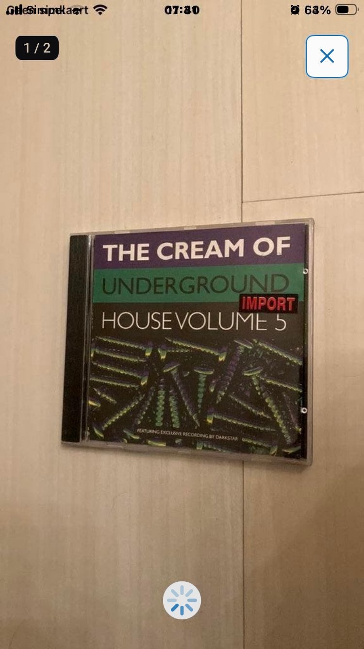 The Cream of Underground House - volume 5. IMPORT CD!!!, Cd's en Dvd's, Ophalen of Verzenden, Zo goed als nieuw, House