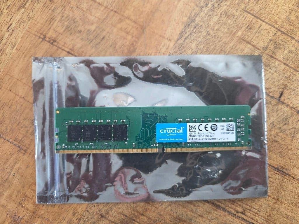 8 GB ( ddr4-2133 ) in nieuw staat, DDR4, 8 GB, Ophalen of Verzenden, Zo goed als nieuw