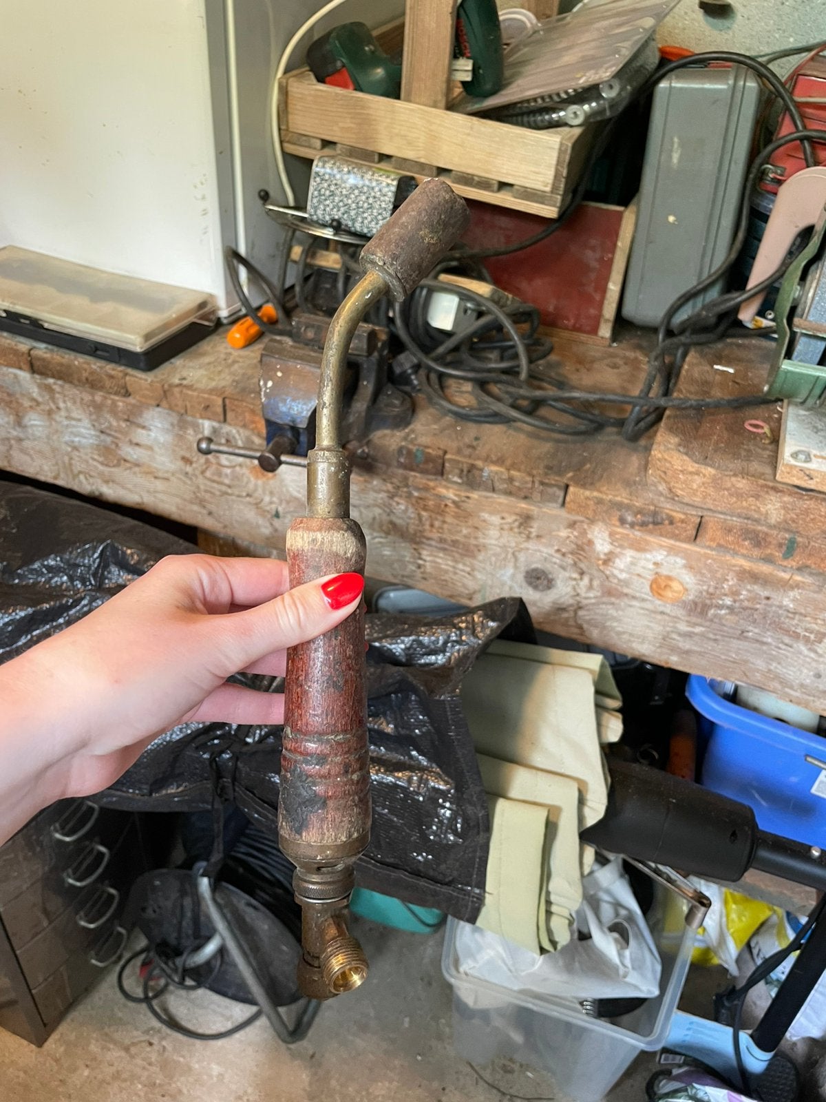 Gasfles met brander, Doe-het-zelf en Verbouw, Gereedschap | Overige machines, Ophalen of Verzenden
