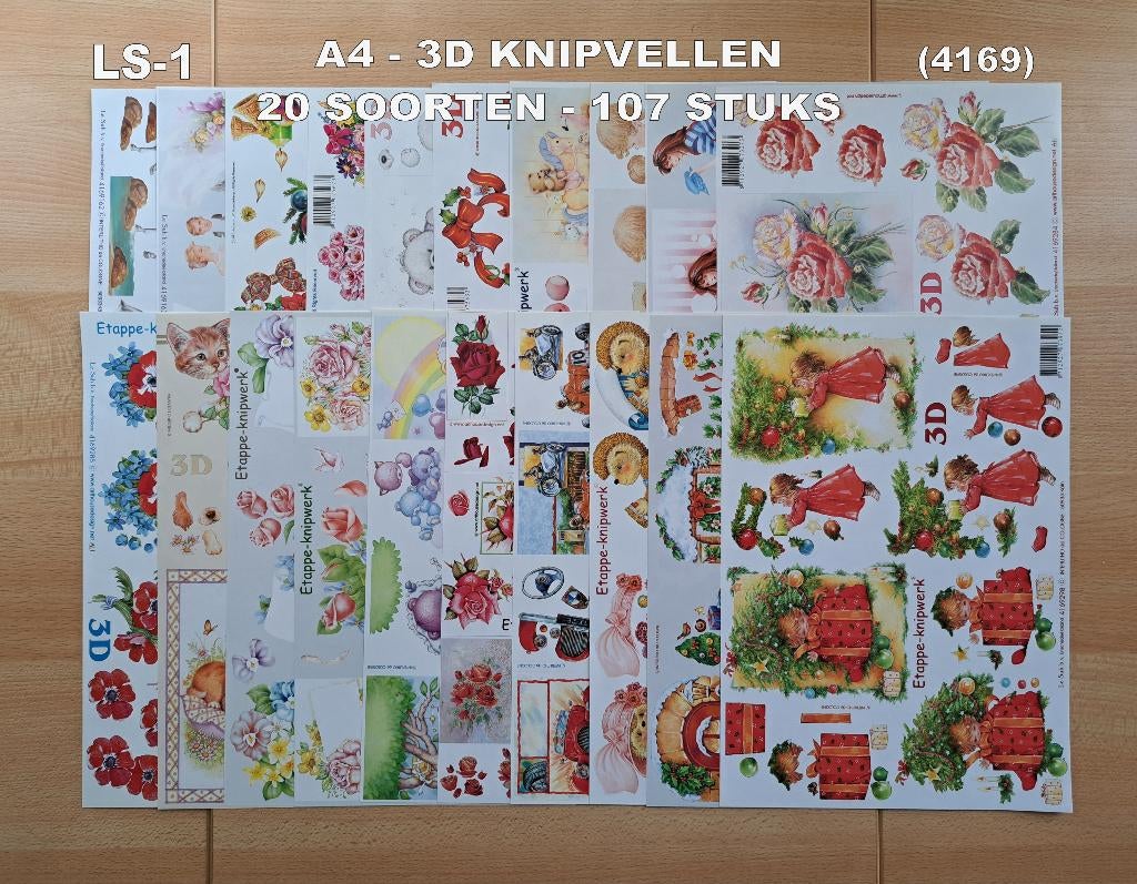 A4.3D KNIPVELLEN LE SUH-227 SOORTEN-1183 VELLEN (serie-4169), Ophalen of Verzenden, Nieuw, Meerdere plaatjes