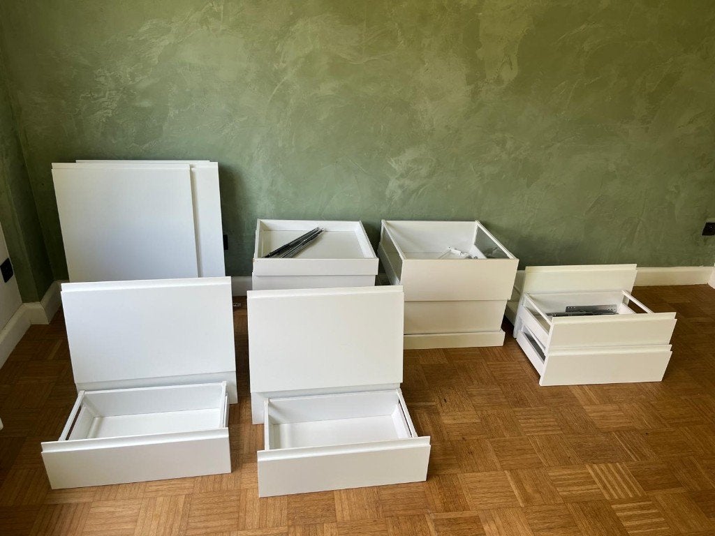 Ikea keukenonderdelen - Maximera lades en Voxtorp fronten, Huis en Inrichting, Keuken | Keukenelementen, Ophalen, Gebruikt, Wit