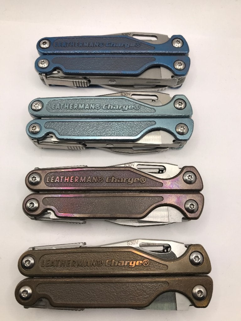Leatherman Charge COLOURED TTI Gen1 Titanium S30V USED, Ophalen of Verzenden, MrMultitool.com, Maarten@MrMultitool.com, Nieuwveen