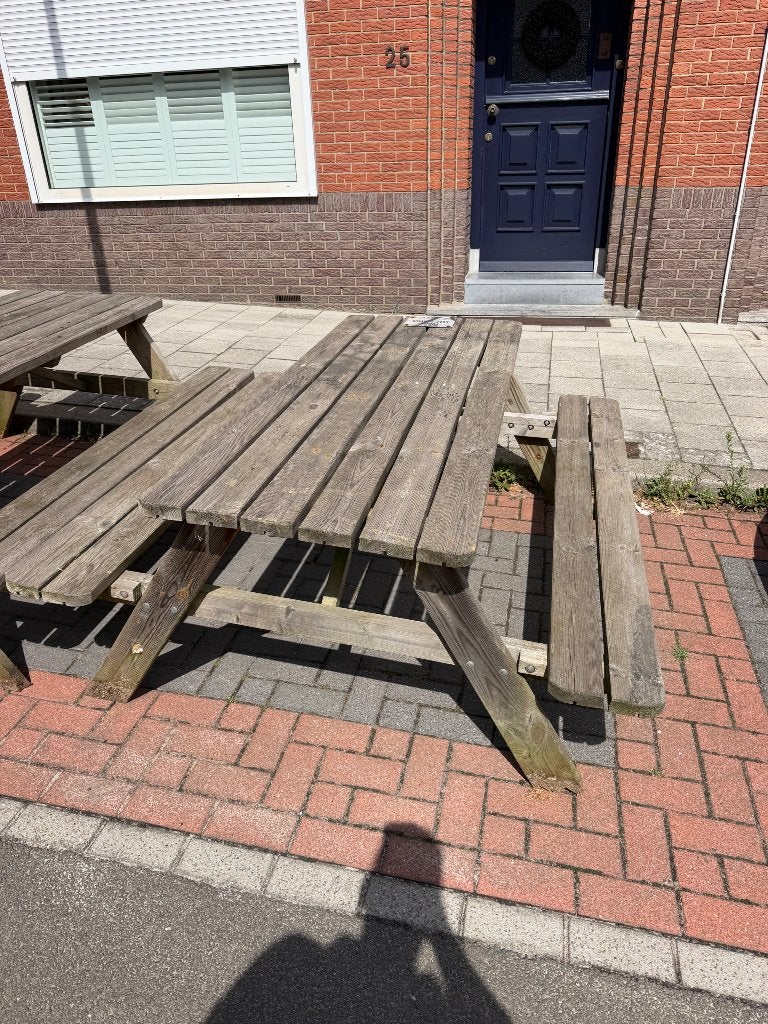 picknick tafels, Ophalen, Gebruikt, Rechthoekig, Hout