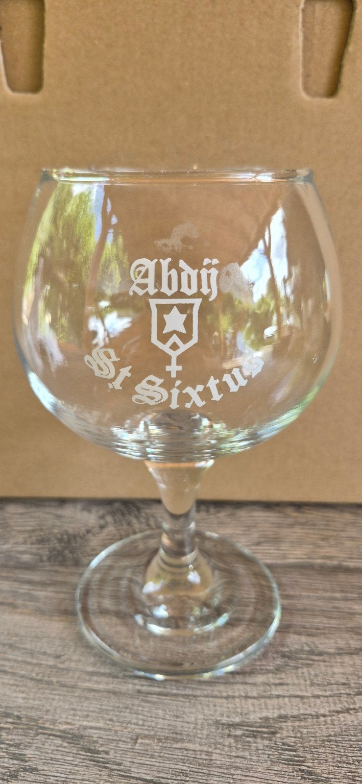 Abdij St Sixtus Westvleteren bierglas, Verzamelen, Biermerken, Ophalen of Verzenden, Zo goed als nieuw