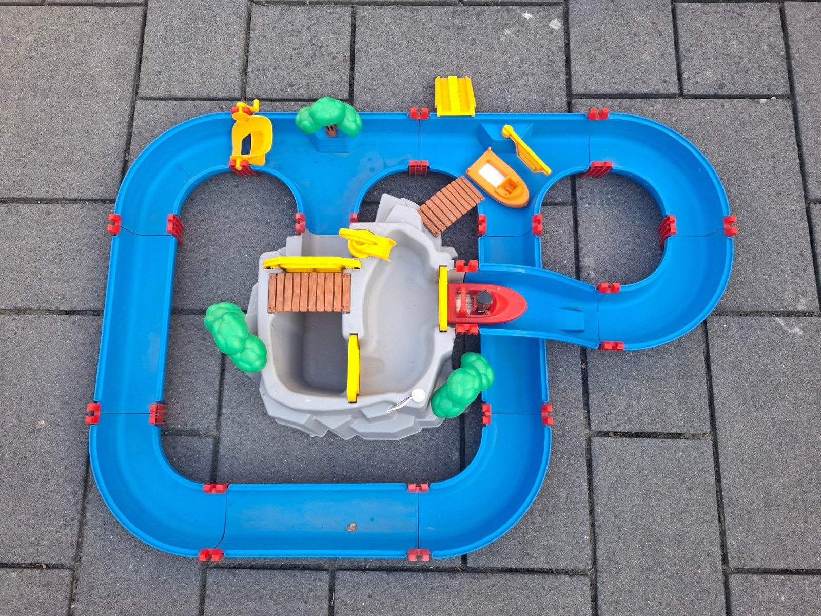 Aquaplay Waterbaan Speelset met Bootjes en Figuren, Ophalen of Verzenden, Zo goed als nieuw