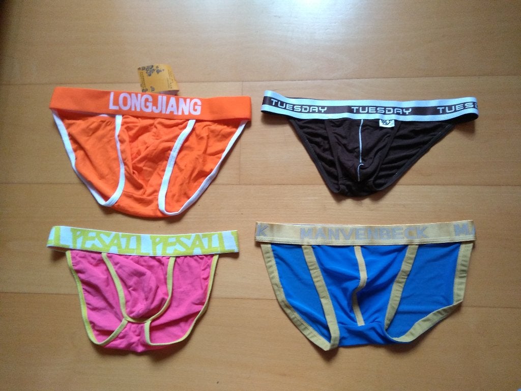 4 stuks tangaslip tanga kinky sexy maat M, Verzenden, Overige kleuren, Diverse merken, Slip