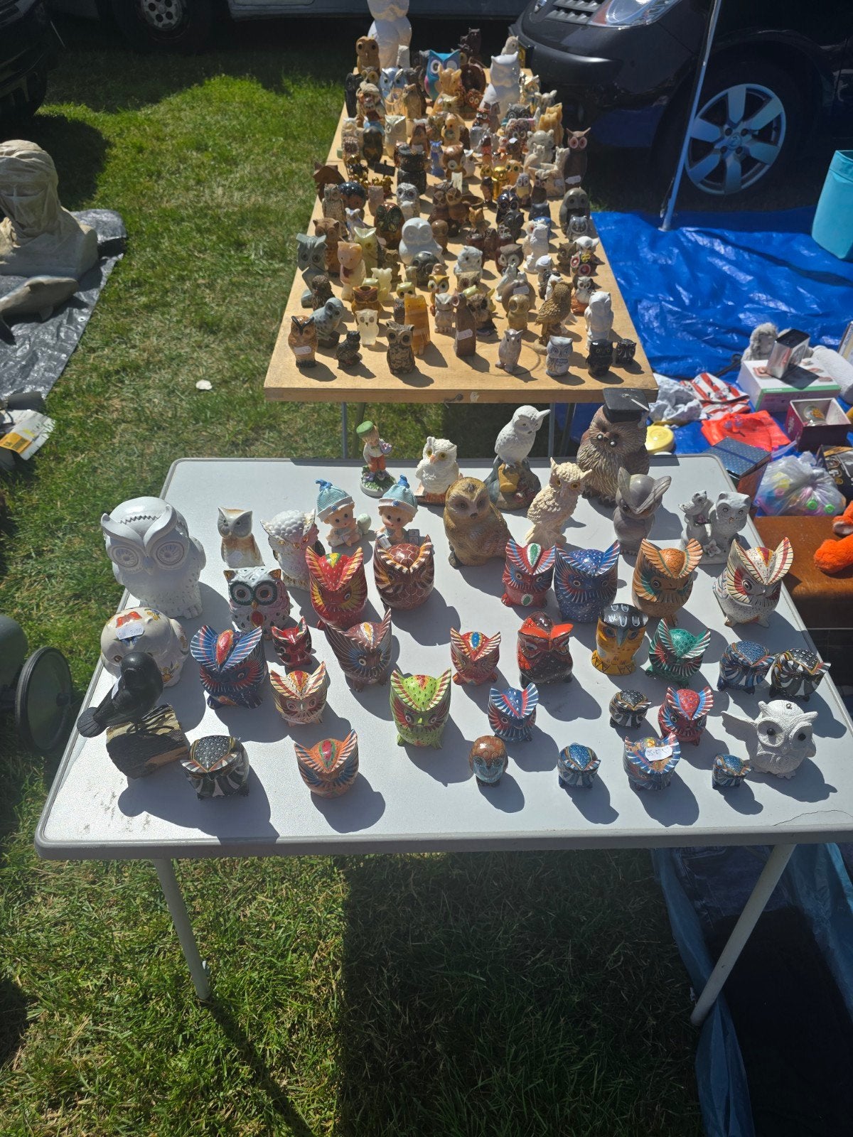 Grote collectie uilen beeldjes - diverse materialen, Verzamelen, Ophalen of Verzenden