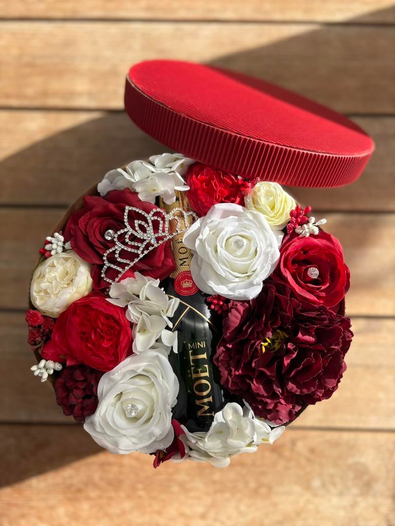 Moet chandon bloembox, Ophalen of Verzenden, Frankrijk, Champagne