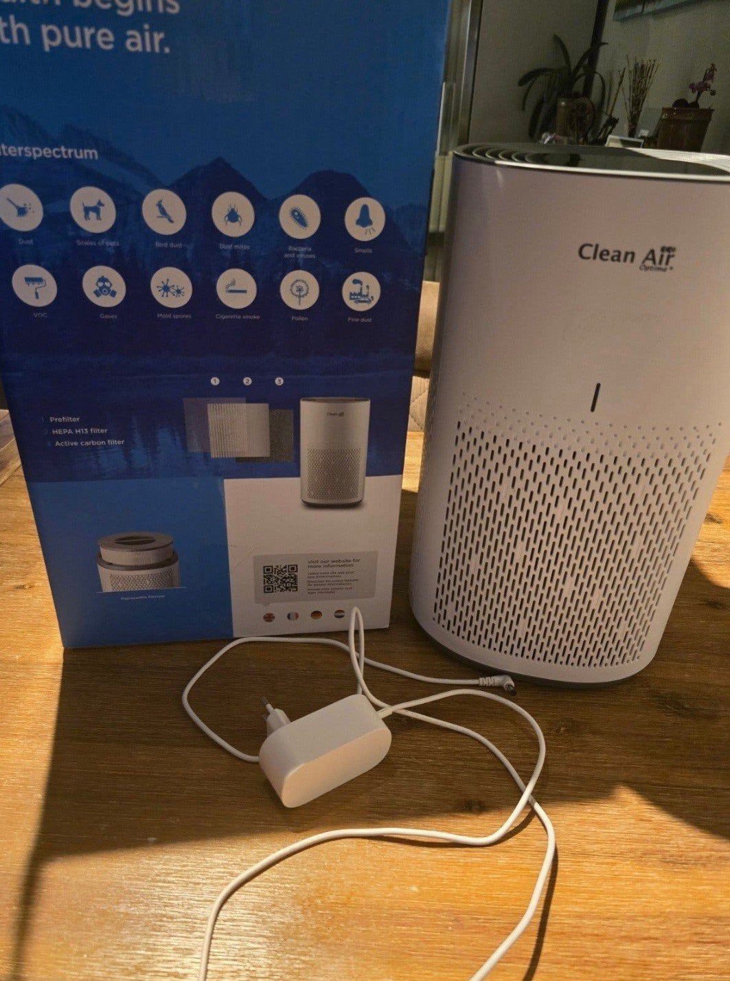 Clean Air Optima - Intelligente HEPA ionisator luchtreiniger, Ophalen of Verzenden, Zo goed als nieuw, Luchtreiniger