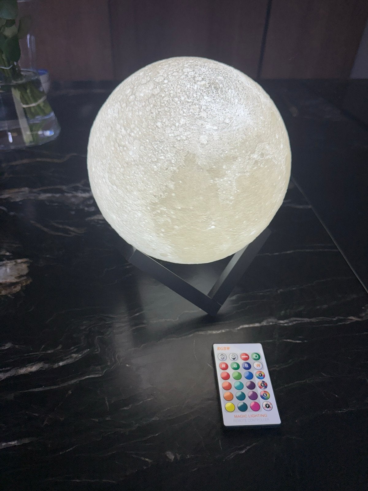 Maan Nachtlamp met Afstandsbediening - Sfeervolle Verlichtin, Wit, Kunststof, Nieuw, Ophalen of Verzenden