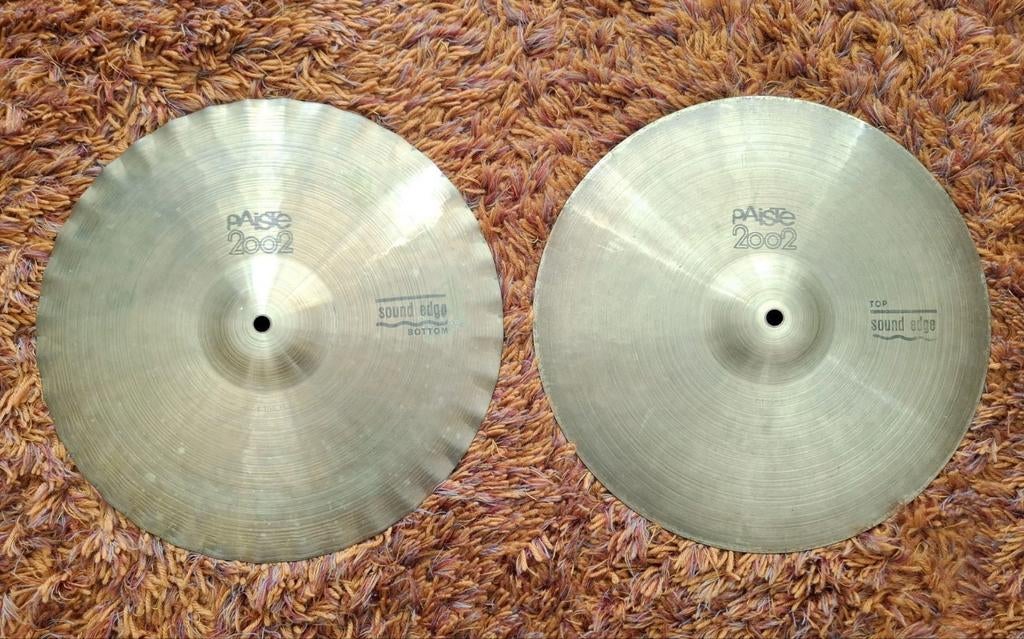 Paiste 2002 Black label Sound Edge 14" hihat / hi hat, Gebruikt, ., Drums of Percussie, Ophalen of Verzenden
