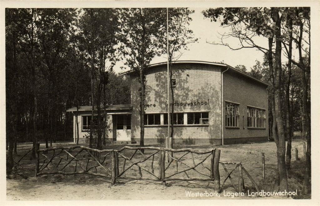 Westerbork, Lagere Landbouwschool - ongelopen, Verzenden, 1940 tot 1960, Ongelopen, Noord-Brabant