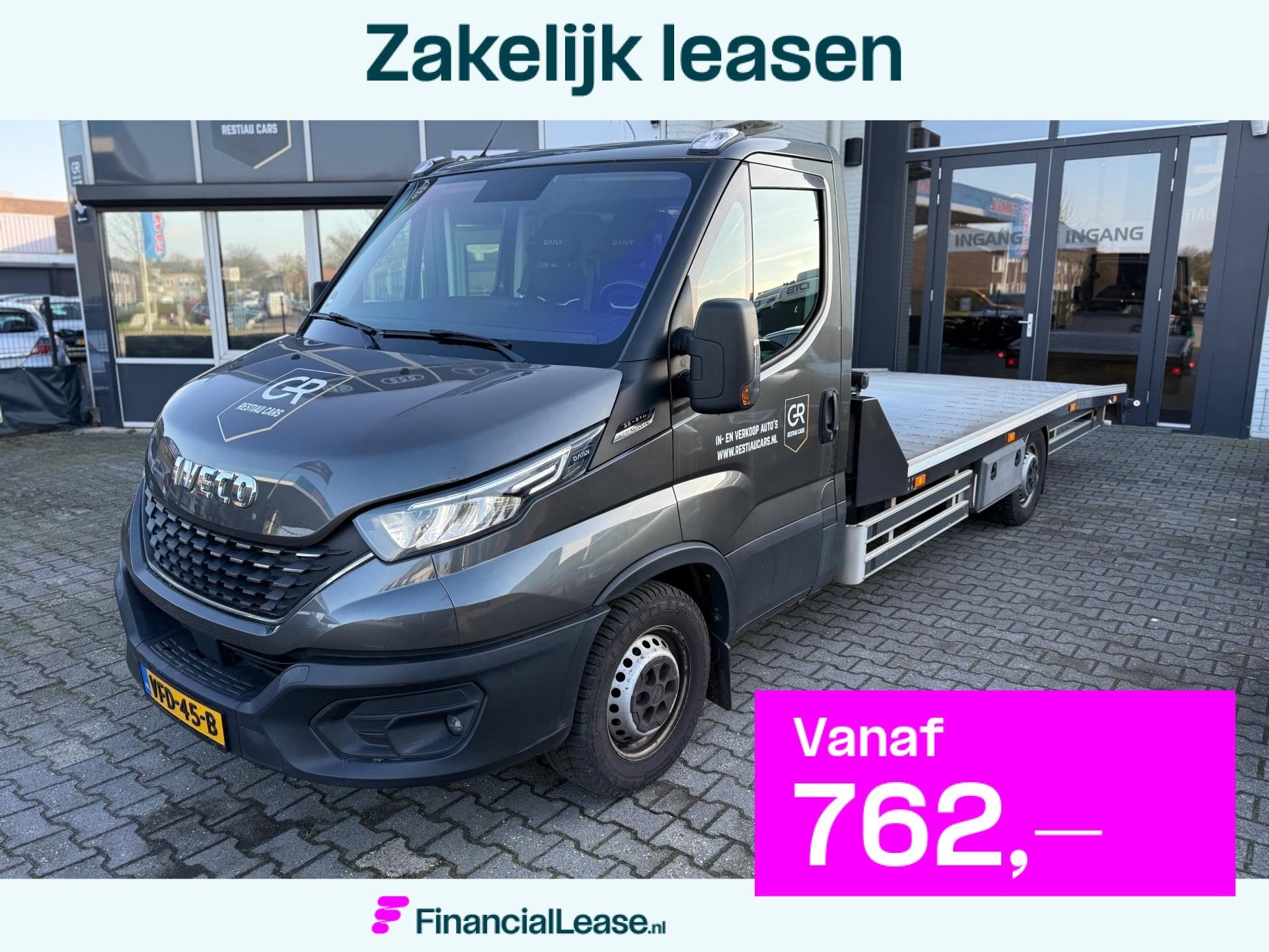Iveco Daily 35S21 3.0 410 Oprijwagen AUTOMAAT CARPLAY-CLIMA-, Automaat, Dealer onderhouden, Gebruikt, 4 cilinders