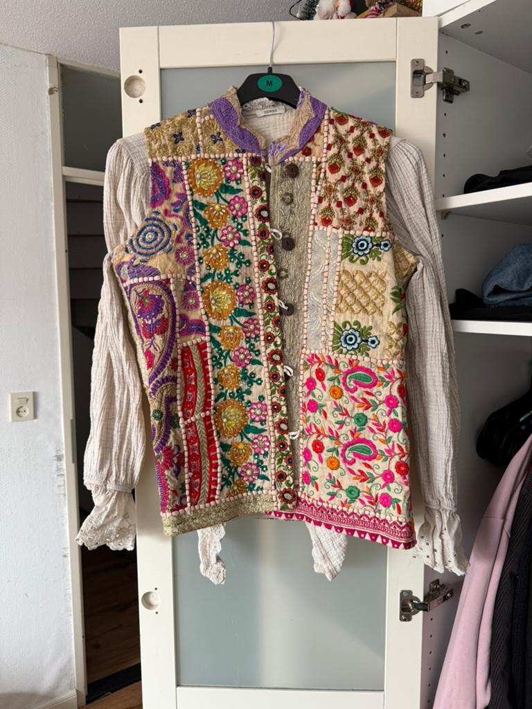 gilet met blouse maat M boho, Kleding | Dames, Ophalen, Zo goed als nieuw