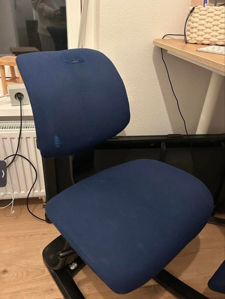 Stokke Varier Variable Balans Kniestoel - Blauw, Huis en Inrichting, Ophalen, Gebruikt, Blauw, Eén