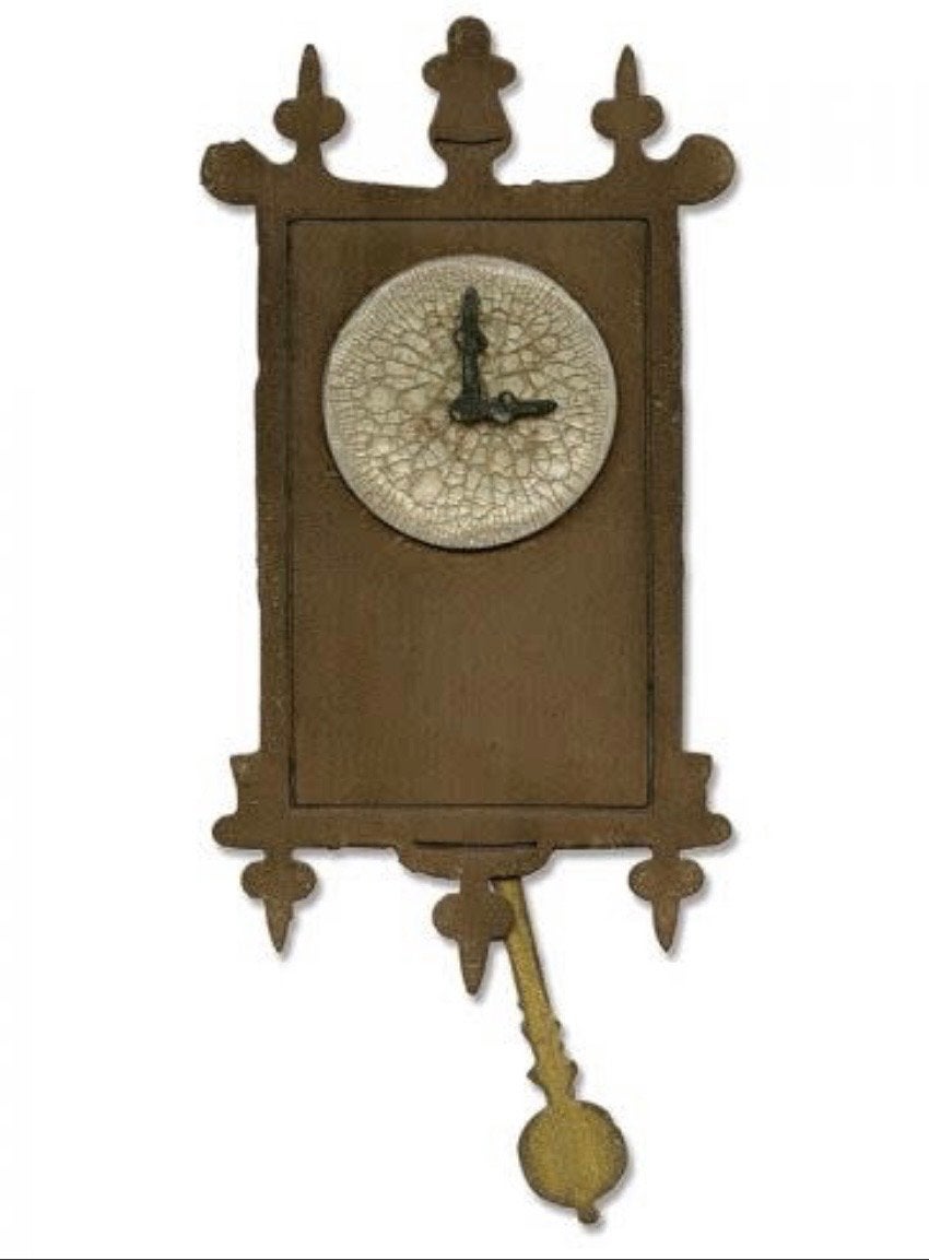 Sizzix Tim Holtz Bigz 658719 Wall Clock stans, Hobby en Vrije tijd, Geschikt voor snijden, Gereedschap of Toebehoren, Zo goed als nieuw