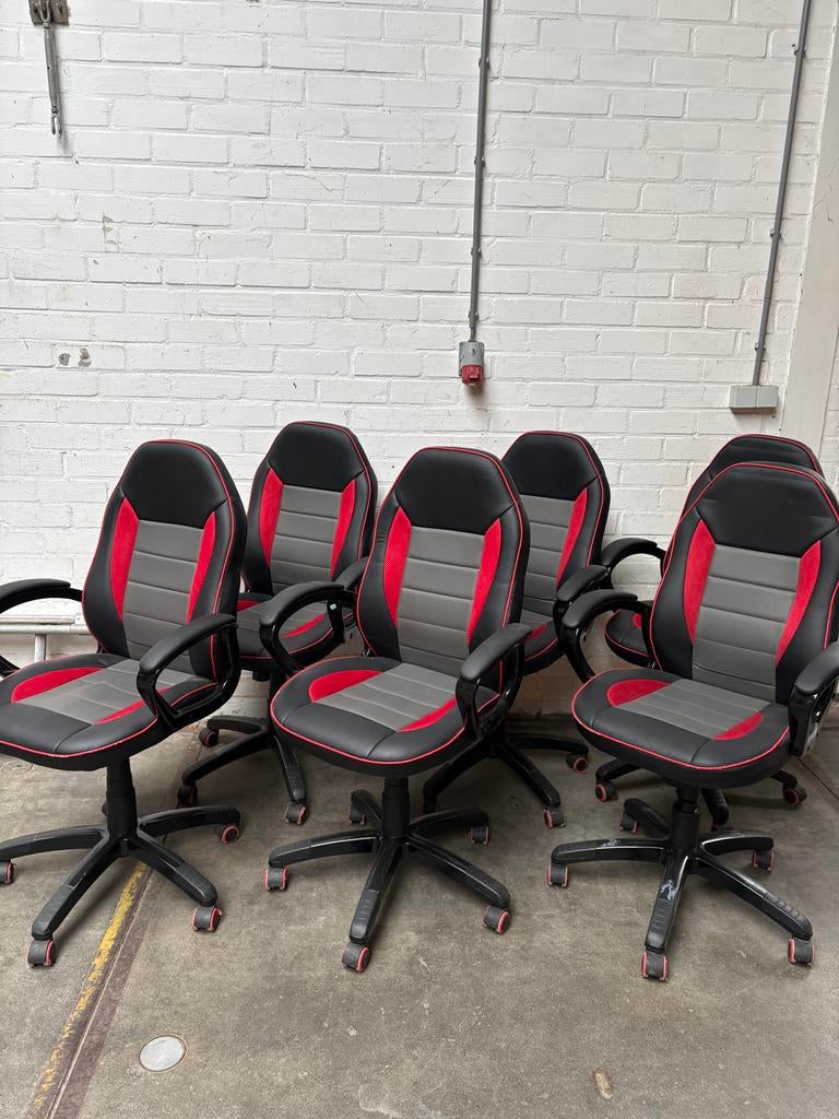 Set van 6 bureaustoelen - Gaming stoelen, Huis en Inrichting, Ophalen, Gebruikt, Overige kleuren, Gaming bureaustoel