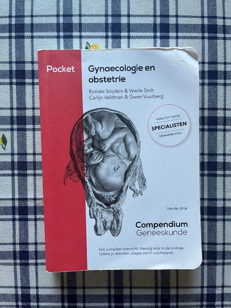 Compendium pocket gynaecologie, Ophalen of Verzenden, Beta, Gelezen, WO