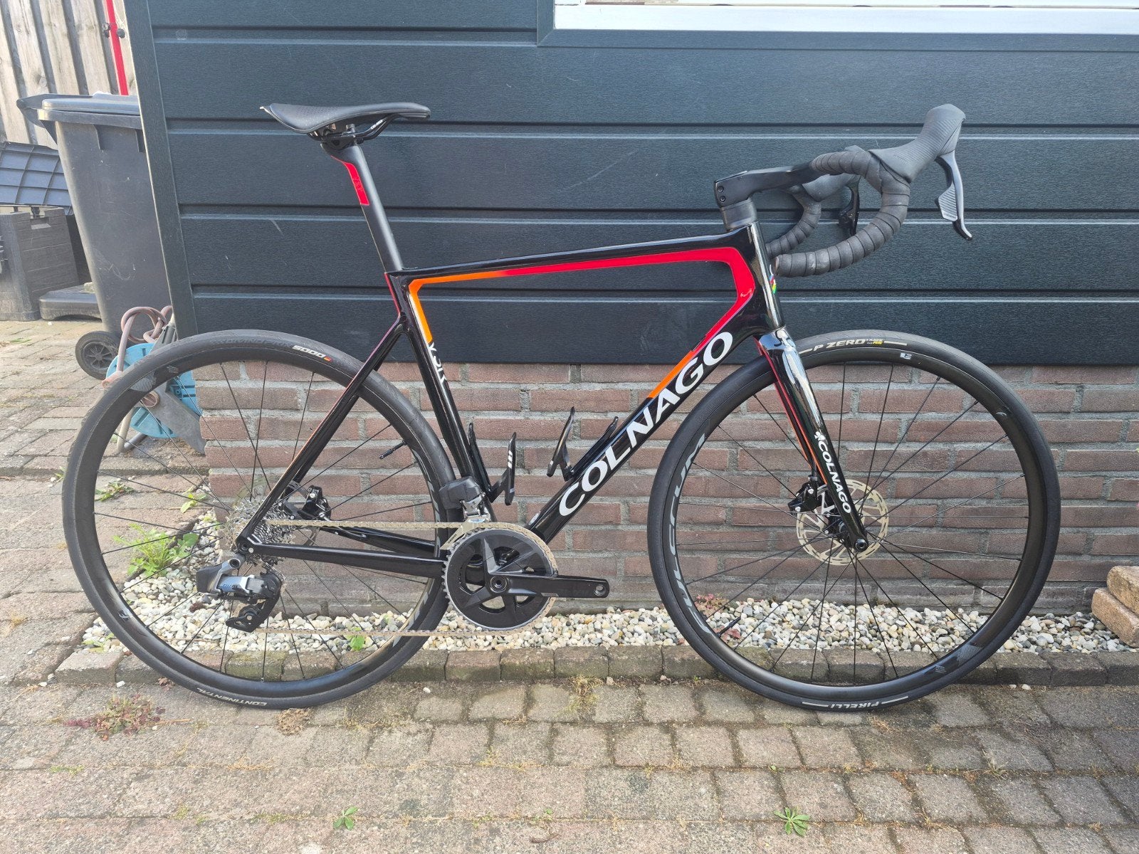 Colnago V3Rs racefiets met SRAM Rival 2x12 AXS, Carbon, Zo goed als nieuw, Meer dan 20 versnellingen, 53 tot 57 cm