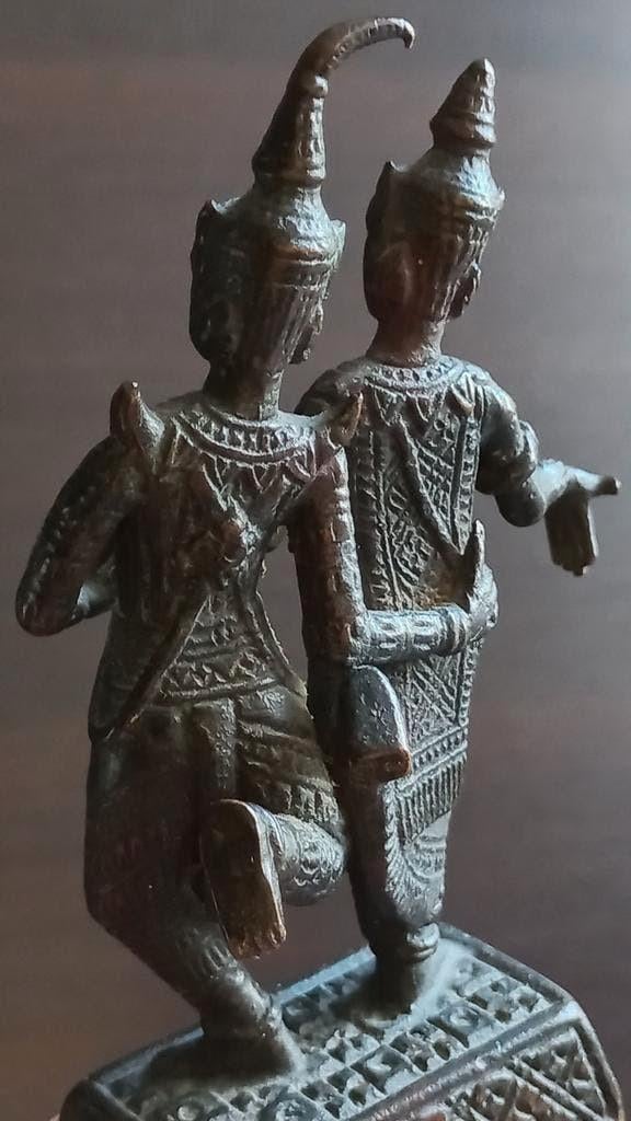 Antieke bronzen beeldThaise Rattanakosin Boeddha, Ophalen of Verzenden, Brons