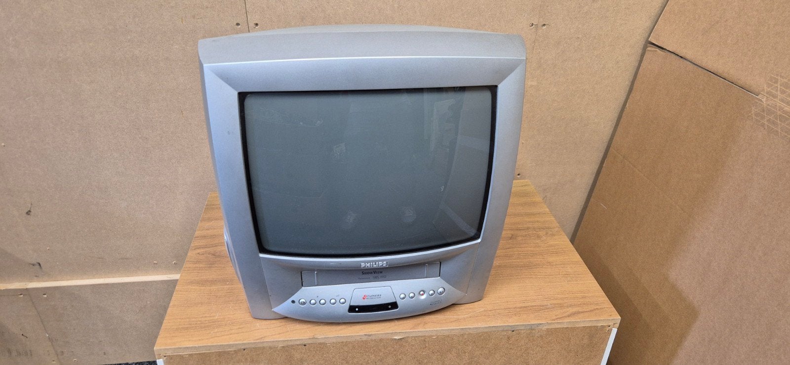 Philips CRT TV | 37 CM | VHS Video Recorder, Audio, Tv en Foto, Televisies, Ophalen, Philips, Gebruikt, 50 Hz