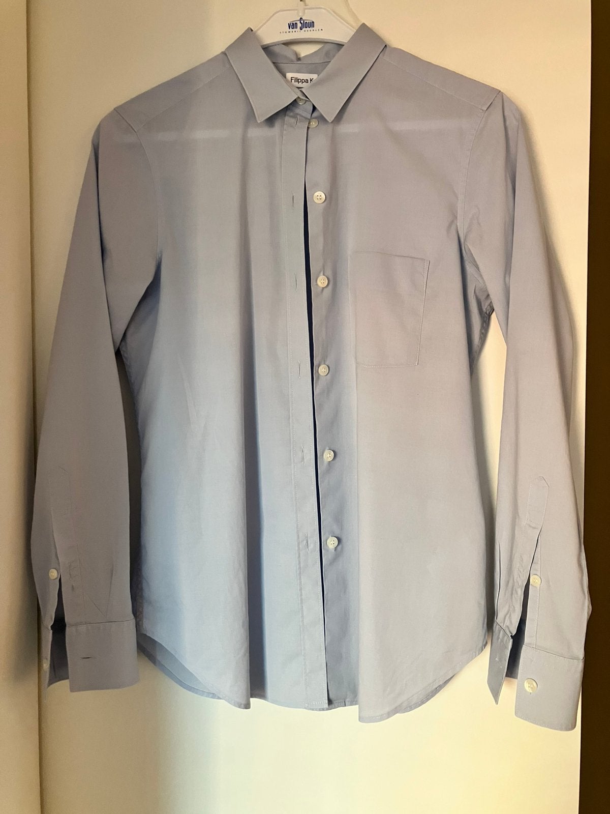 Filippa K lichtblauwe blouse – maat M – katoen, Kleding | Dames, Maat 38/40 (M), Blauw, Ophalen of Verzenden, Filippa K