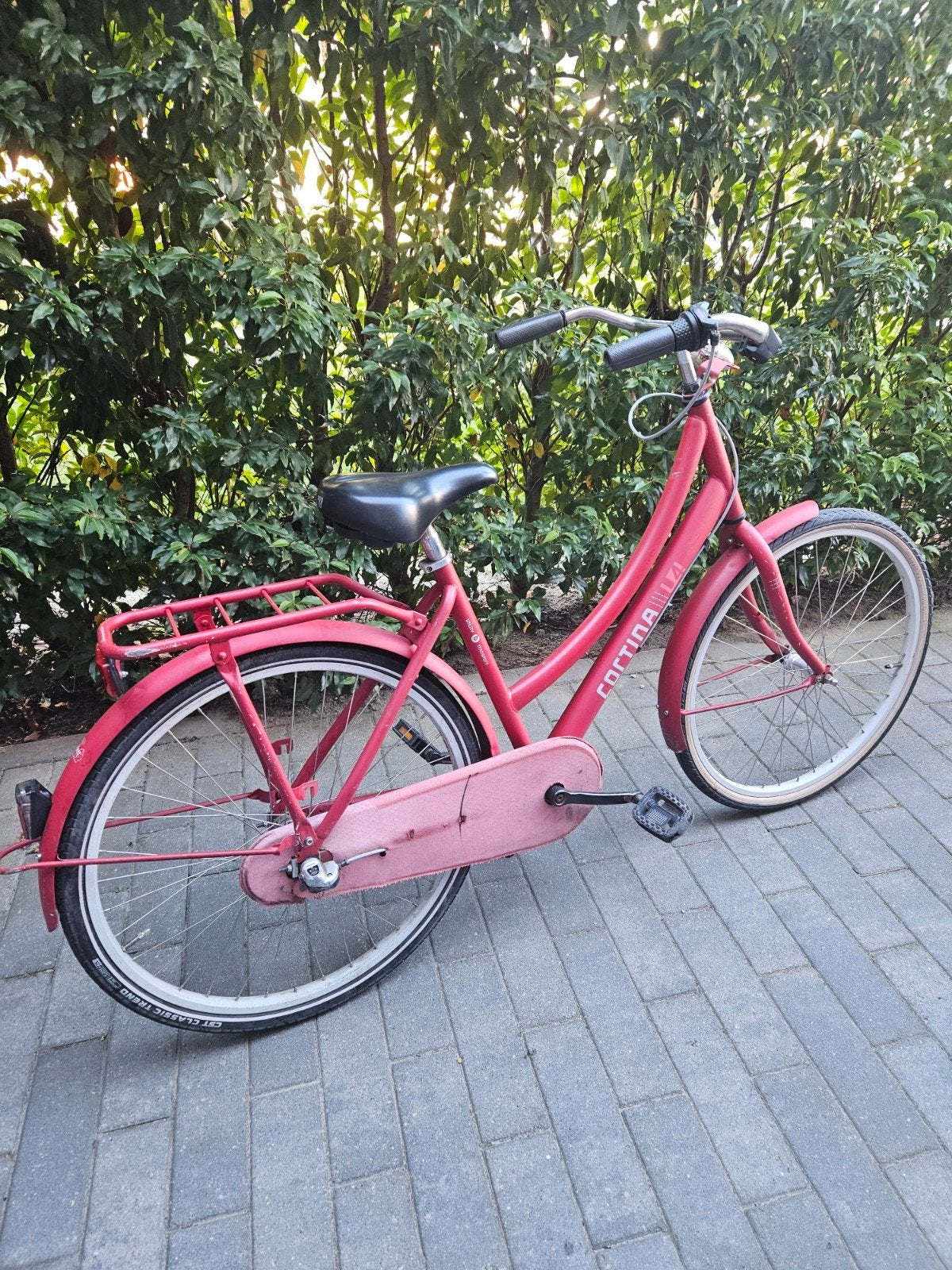 Cortina transportfiets rood - meisjesfiets, Terugtraprem, Versnellingen, Ophalen, Overige merken