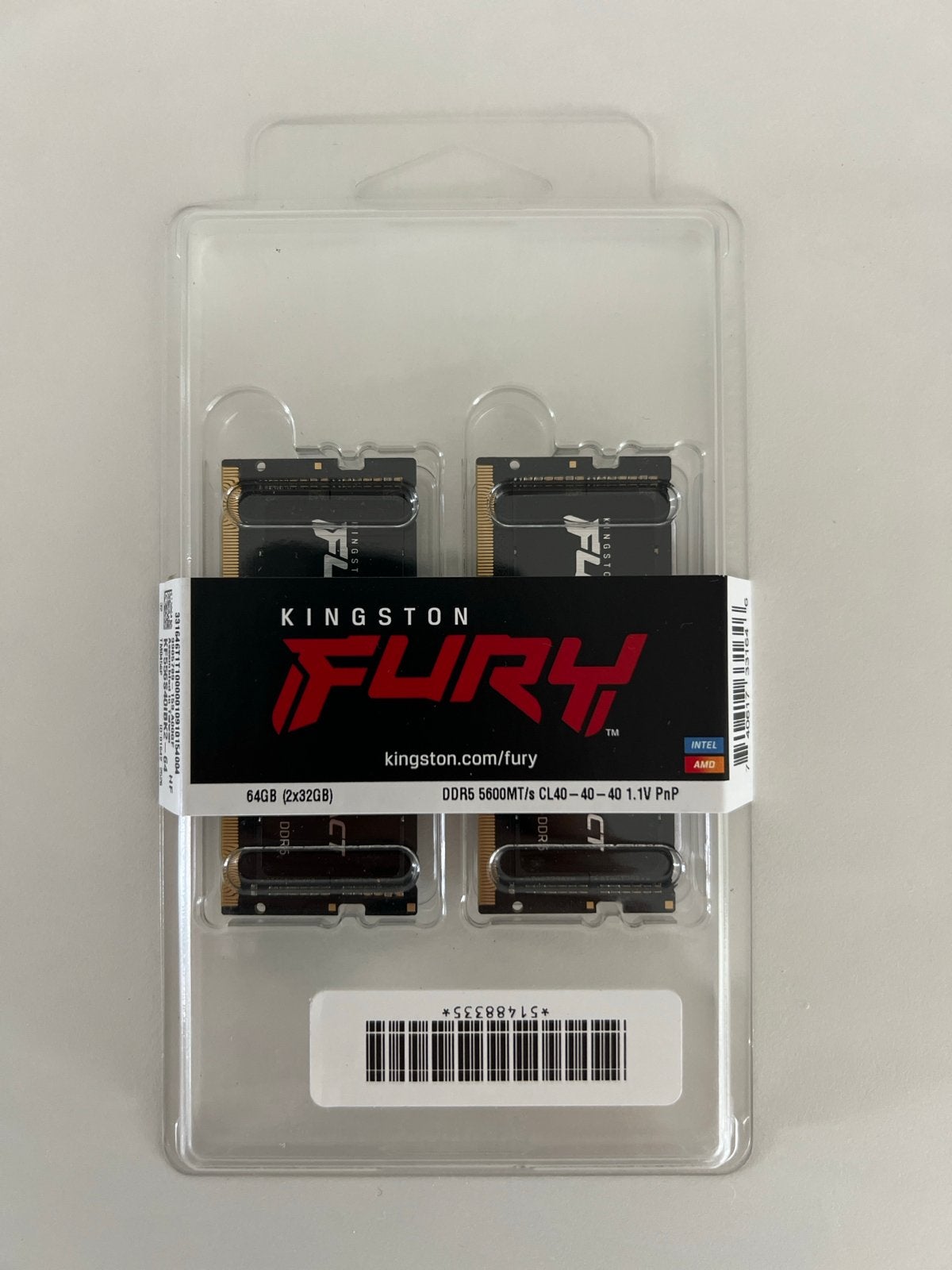 Kingston Fury 64GB (2x32GB) DDR5 5600MHz Laptop RAM, Nieuw, Ophalen of Verzenden, DDR5, 64 GB