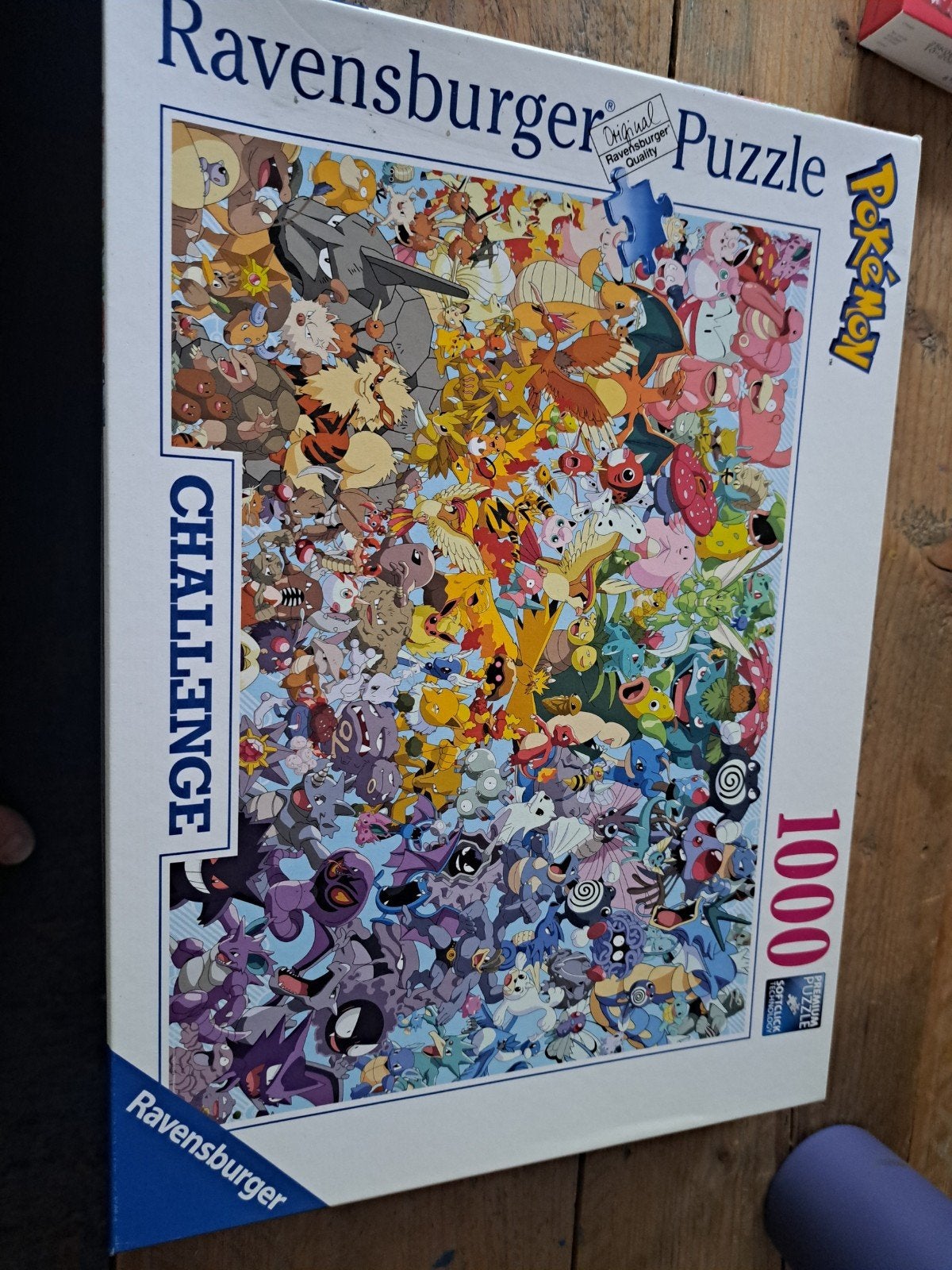 Ravensburger Pokémon Challenge Legpuzzel 1000 stukjes, Ophalen of Verzenden, Meer dan 50 stukjes, Gebruikt, 6 jaar of ouder