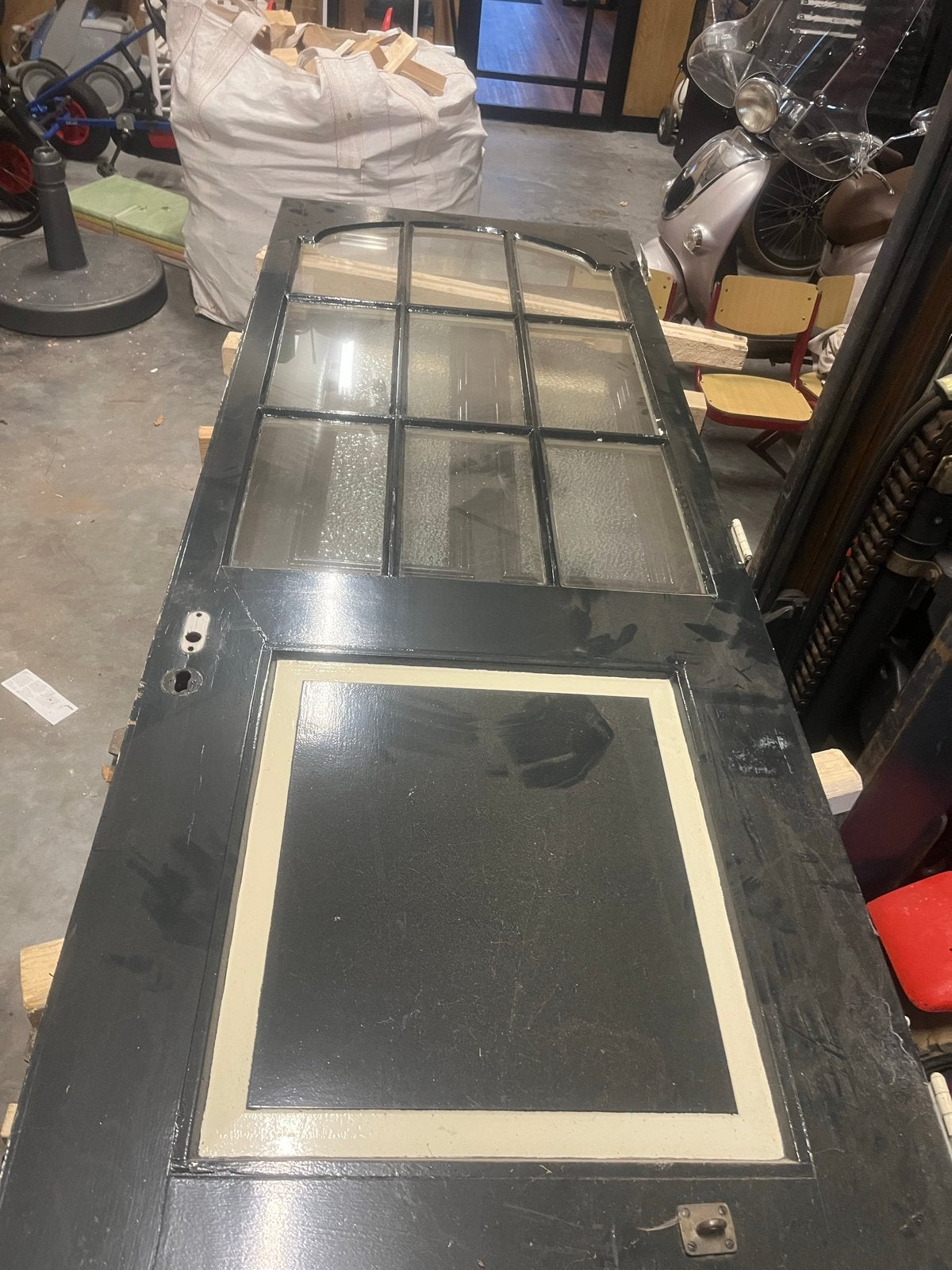 Oude deuren met glas - Diverse maten beschikbaar, Doe-het-zelf en Verbouw, Deuren en Horren, Gebruikt, 80 tot 100 cm, Binnendeur