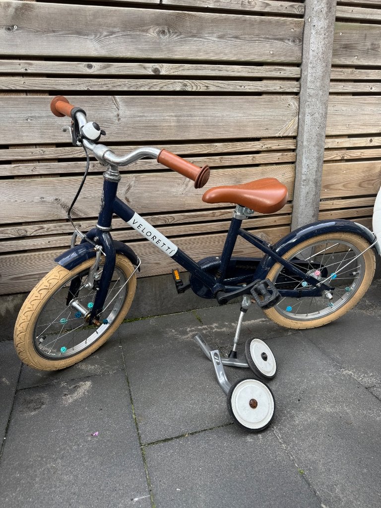 Veloretti kinderfiets 16 inch - NIEUWE REM - blauw, Fietsen en Brommers, Fietsen | Kinderfietsjes, Ophalen, Zijwieltjes, Veloretti
