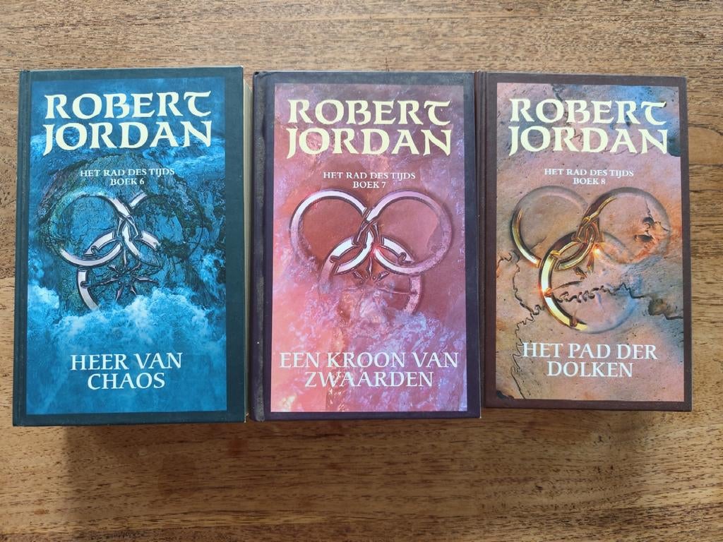 Het rad des tijds ( delen 6,7 en 8) van Robert Jordan, Boeken, Fantasy, Ophalen of Verzenden, Zo goed als nieuw