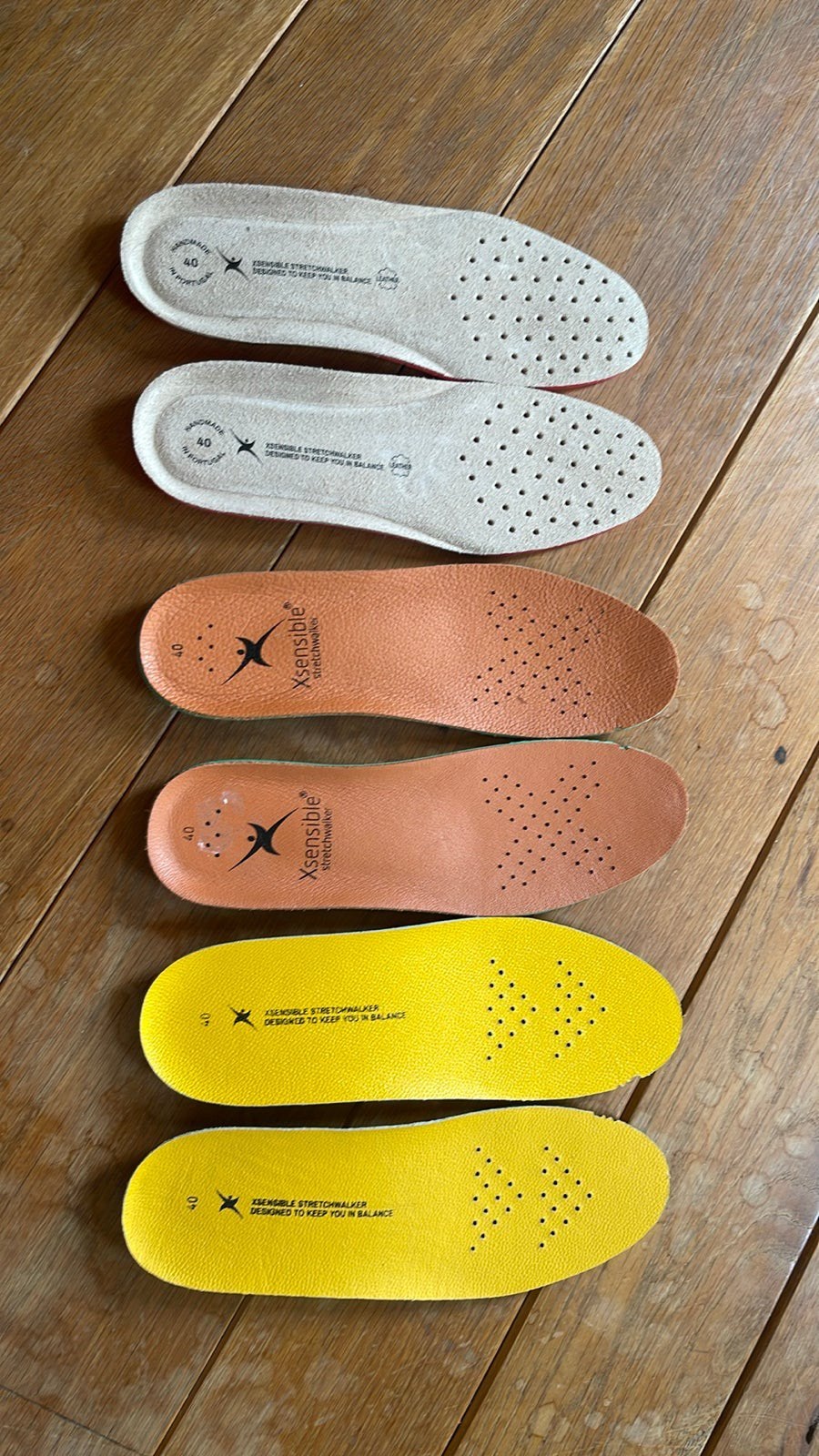 Xsensible Stretchwalker voetbedden mt 40, nw, €10 pp exc vzk, Geel, Nieuw, Ophalen of Verzenden, Sneakers of Gympen