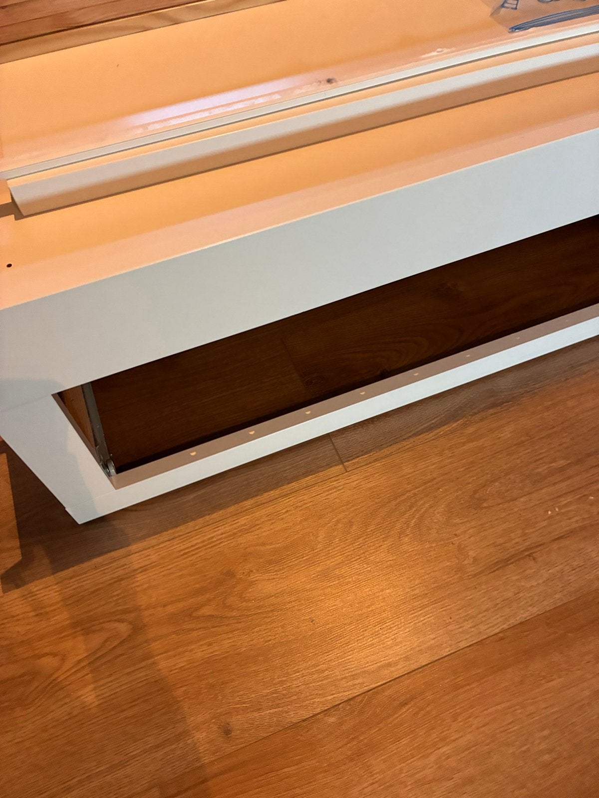 IKEA FLEKKE Bedbank met 2 lades, wit, 80x200 cm, Ophalen, Eenpersoons, Wit, Zo goed als nieuw