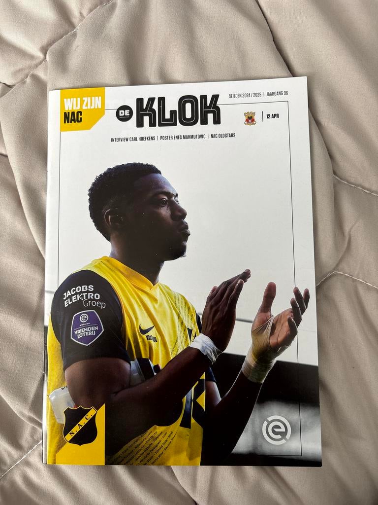 Programmaboekje NAC Breda - De Klok Seizoen 2024/2025, Ophalen of Verzenden, Zo goed als nieuw