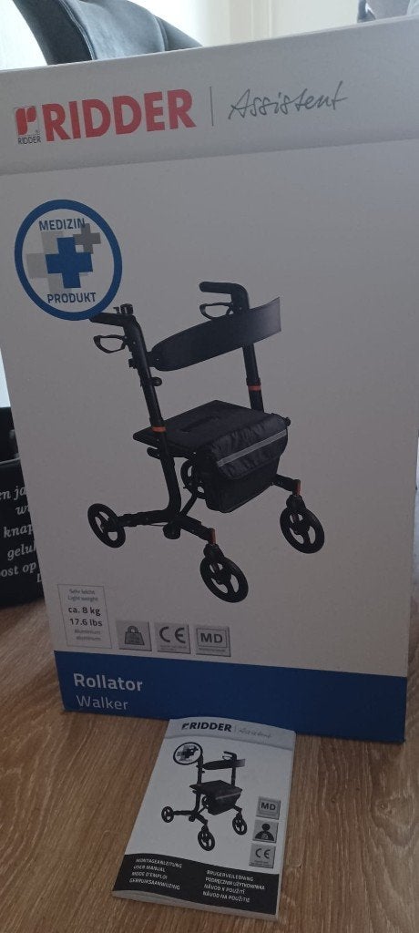 Rollator Lichtgewicht Ridder, Ophalen of Verzenden, Opvouwbaar, Zo goed als nieuw