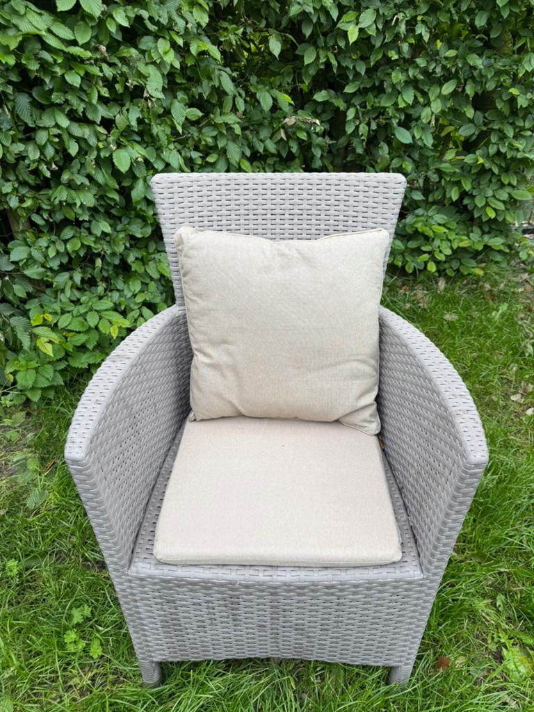 Tuinstoelen van allibert met kussentjes., Tuin en Terras, Tuinstoelen, Ophalen, Gebruikt, Kunststof