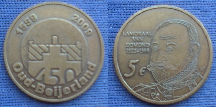 Oud-Beijerland 2009 stedenpenning 450 jaar, Postzegels en Munten, Penningen en Medailles, Ophalen of Verzenden, Overige materialen