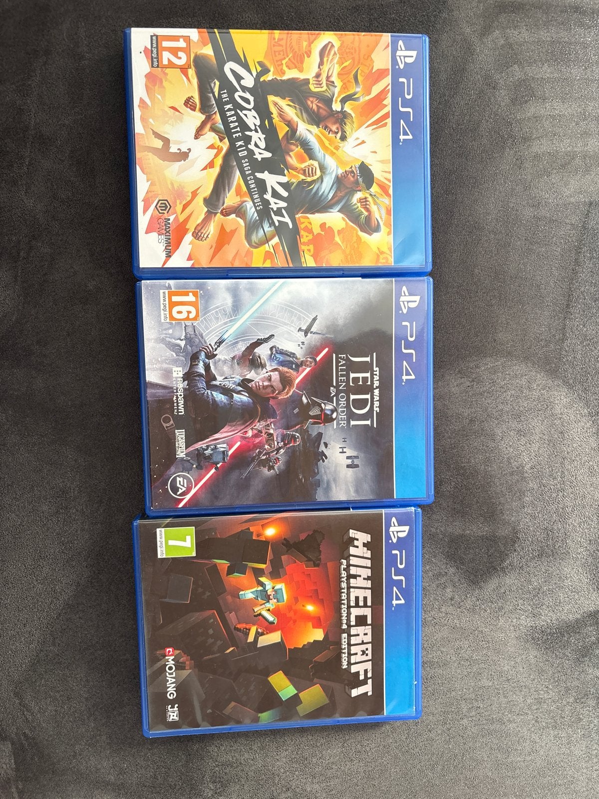 PS4 Games: Cobra Kai, Jedi Fallen Order, Minecraft, Avontuur en Actie, 1 speler, Eén computer, Ophalen of Verzenden
