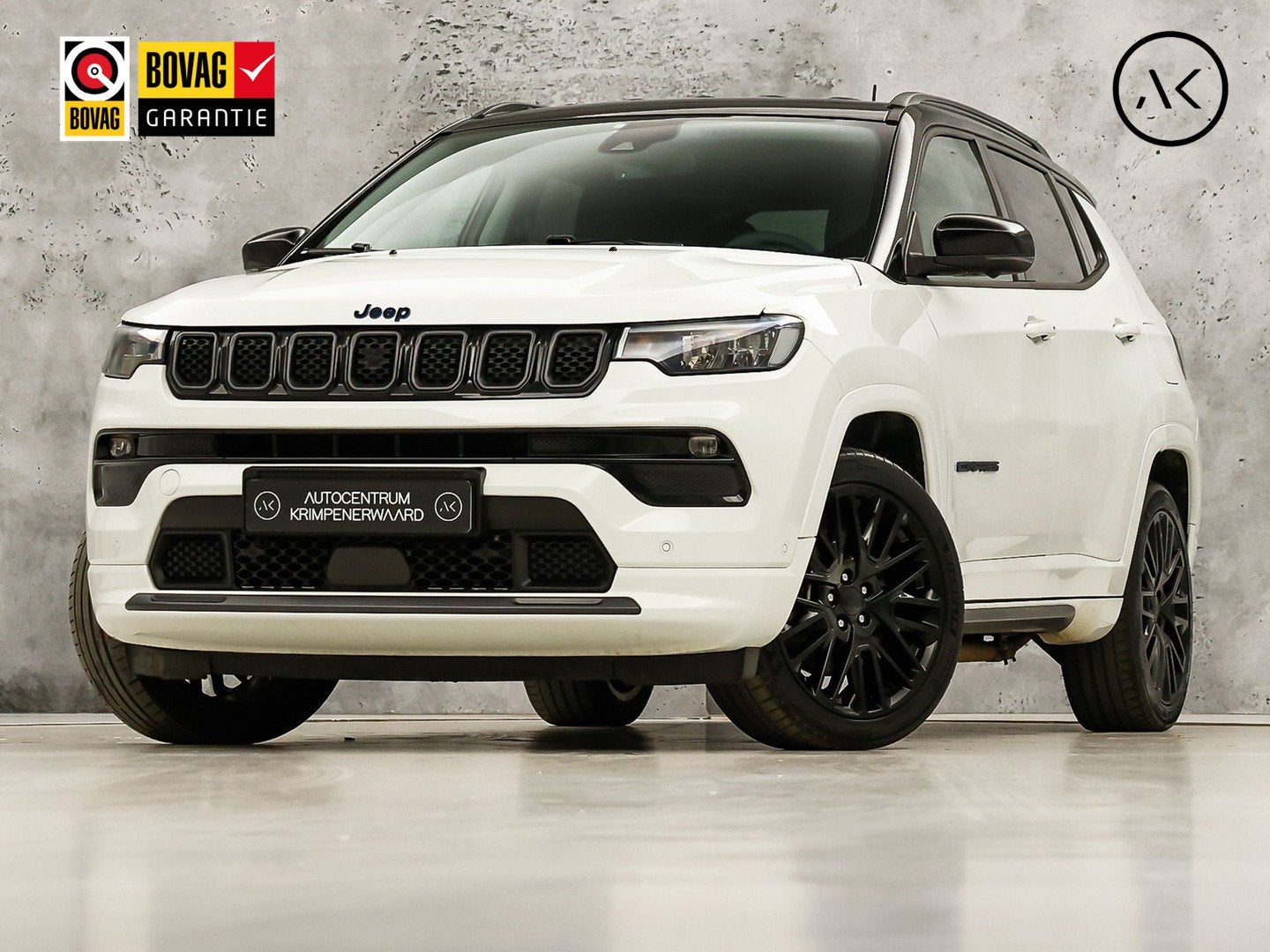 Jeep Compass 4xe 240 Plug-in Hybrid Electric S 240Pk Automaa, Auto's, 12 maanden, Gebruikt, Zwart, 4 cilinders